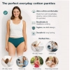Generic Pack of_12 Women's Cotton Solid Hipster Panty (Multicolor)