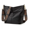 Generic Women's PU Leather Zipper Handbag (Black)