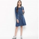 Generic Women's Denim Washed Regular Sleeves Dress (Blue) Generic Women's Denim Washed Regular Sleeves Dress (Blue)