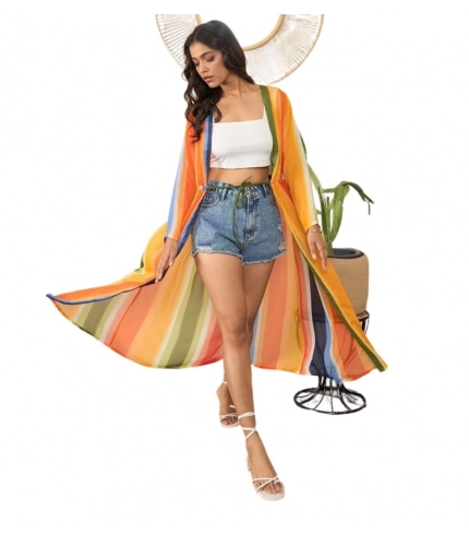 Generic Women's Polyester Crepe Printed Long Sleeves Shrug (Multicolor)
