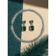Generic Women's Brass Silver Plated Drop Earrings (Green) Generic Women's Brass Silver Plated Drop Earrings (Green)