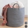 Generic Cotton Pack Of_1 12x14 Inch Laundry Storage Basket For Clothes (Grey) Generic Cotton Pack Of_1 12x14 Inch Laundry Storage Basket For Clothes (Grey)
