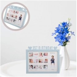 Generic Acrylic First Year Baby Photo Frame (Multicolor)