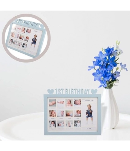 Generic Acrylic First Year Baby Photo Frame (Multicolor)
