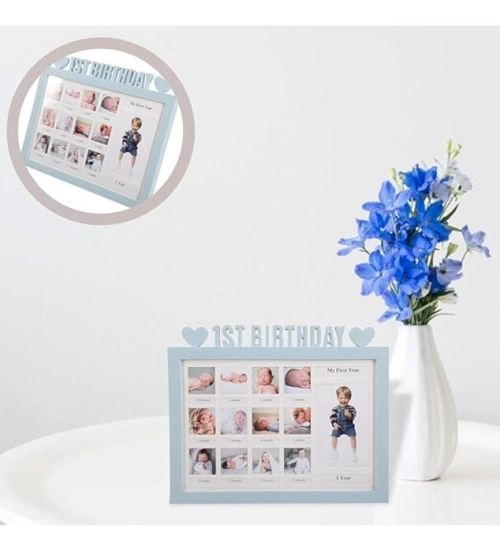 Generic Acrylic First Year Baby Photo Frame (Multicolor)