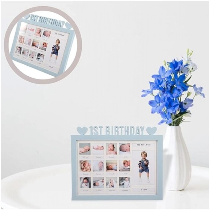 Generic Acrylic First Year Baby Photo Frame (Multicolor) Generic Acrylic First Year Baby Photo Frame (Multicolor)