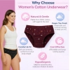 Generic Pack of_6 Women's Cotton Printed Hipster Panty (Multicolor)