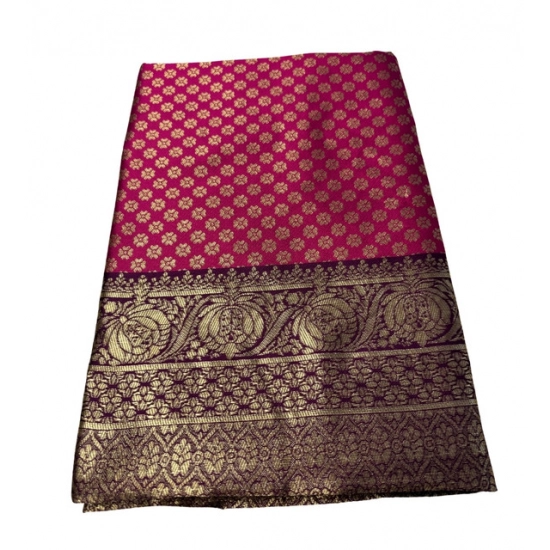Generic Women's Jacquard Printed Saree With Unstitched Blouse 5.5Mtr (Pink) Generic Women's Jacquard Printed Saree With Unstitched Blouse 5.5Mtr (Pink)