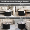 Generic Cotton Basket 14x12 Inch Storage Basket For Clothes With Out Lid (Black) Generic Cotton Basket 14x12 Inch Storage Basket For Clothes With Out Lid (Black)