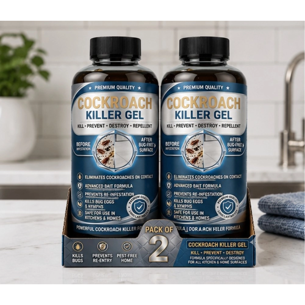Generic Pack of 2 Cockroach Killer Gel Bottles 100 ML
