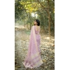Generic Women's Silk_Blend Checked Saree With Unstitched Blouse 5.5Mtr (Lavender)