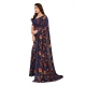 Generic Women's Georgette Printed Saree With Unstitched Blouse 5.5Mtr (Blue) Generic Women's Georgette Printed Saree With Unstitched Blouse 5.5Mtr (Blue)