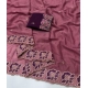 Generic Women's Star Georgette Embroidered Saree With Unstitched Blouse 5.5Mtr (Pink)
