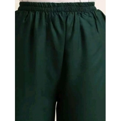 Generic Women's Casual Rayon Solid Ankle Length Palazzo (Green, Free Size)