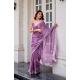 Generic Women's Faux Shimmer Geometric Ready to wear Saree With Unstitched Blouse 5.5Mtr (Lavender) Generic Women's Faux Shimmer Geometric Ready to wear Saree With Unstitched Blouse 5.5Mtr (Lavender)