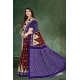 Generic Women's Soft Pure Cotton Printed Saree With Unstitched Blouse 5.5Mtr (Brown)