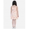 Generic Girl's Rayon Printed Sleeveless Dress (Orange) Generic Girl's Rayon Printed Sleeveless Dress (Orange)