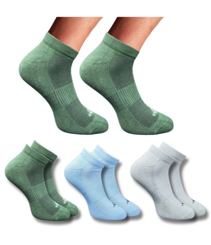 Generic 3_Pair Set Unisex Casual Cotton Printed Low Cut Socks (Multicolor)