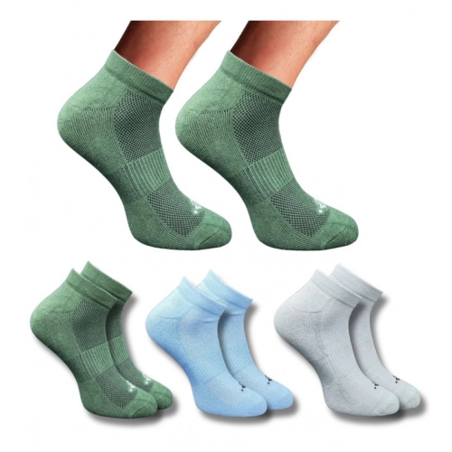 Generic 3_Pair Set Unisex Casual Cotton Printed Low Cut Socks (Multicolor)