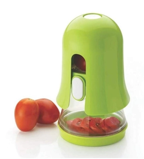 Generic Stainless Steel Multifunction Vegetable Cutter Chipser Manual Quick Dicer Fruit Slicer Non-Skid Base Slicer and Cutter Grater (Color: Assorted )