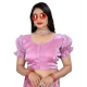 Generic Women's Jimmy Solid Designer Neck Elastic Sleeve Readymade Blouse (Light Pink 38 , Alterable up to 42)-PID65830 Generic Women's Jimmy Solid Designer Neck Elastic Sleeve Readymade Blouse (Light Pink 38 , Alterable up to 42)-PID65830