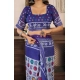 Generic Women's Faux Linen Geometric Print Ready to wear Saree With Unstitched Blouse 5.5Mtr (Blue) Generic Women's Faux Linen Geometric Print Ready to wear Saree With Unstitched Blouse 5.5Mtr (Blue)