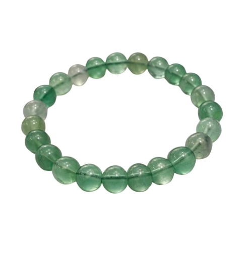 Generic Natural Crystal 8mm Fluorite Bracelet  (Green)