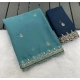 Generic Women's Georgette Embellished Saree With Unstitched Blouse 5.5Mtr (Aqua Blue) Generic Women's Georgette Embellished Saree With Unstitched Blouse 5.5Mtr (Aqua Blue)