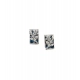 Generic Women's Brass Silver Plated Pendant Set (Blue)