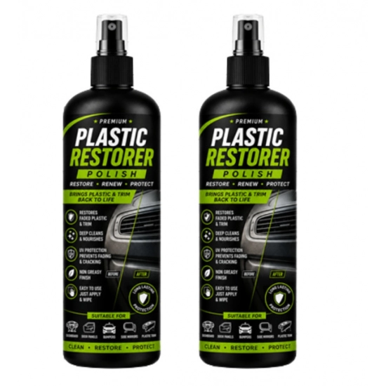 Generic Pack of 2 Plastic Restorer Polish Liquid Spray Bottles 100 ML