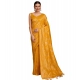 Generic Women's Soft Silk Jacquard Saree With Unstitched Blouse 5.5Mtr (Mustard)