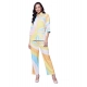 Generic Women's Polyester Colour Blocking 3-4th Sleeve Co-Ord Set (Multicolor) Generic Women's Polyester Colour Blocking 3-4th Sleeve Co-Ord Set (Multicolor)