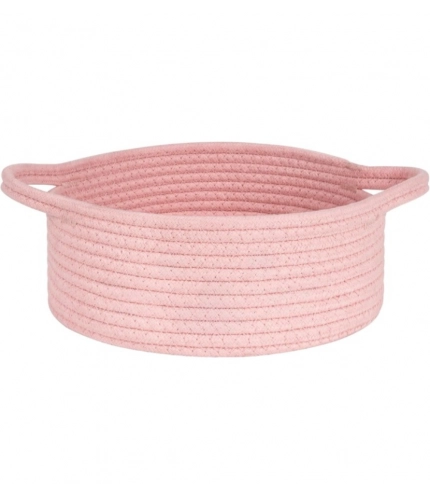 Generic Cotton 8x3 Inch Round Bedside Organizer With Out Lid (Pink) Generic Cotton 8x3 Inch Round Bedside Organizer With Out Lid (Pink)