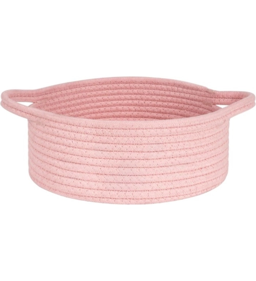 Generic Cotton 8x3 Inch Round Bedside Organizer With Out Lid (Pink) Generic Cotton 8x3 Inch Round Bedside Organizer With Out Lid (Pink)