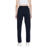Generic Women's Cotton Solid Elasticated Track Pants (Navy)