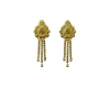 Generic Women's Pack of_2 Brass Gold-Plated Earrings (Gold) Generic Women's Pack of_2 Brass Gold-Plated Earrings (Gold)