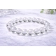 Generic Natural Crystal 8mm Clear Quartz Bracelet (White)