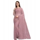 Generic Women's Net Self Design Saree With Unstitched Blouse 5.5Mtr (Light Brown) Generic Women's Net Self Design Saree With Unstitched Blouse 5.5Mtr (Light Brown)