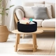 Generic Cotton 8x3 Inch Round 1 Pcs Bedside Organizer With Out Lid (Black) Generic Cotton 8x3 Inch Round 1 Pcs Bedside Organizer With Out Lid (Black)