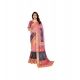 Generic Women's Linen Cotton Printed Saree With Unstitched Blouse 5.5Mtr (Pink) Generic Women's Linen Cotton Printed Saree With Unstitched Blouse 5.5Mtr (Pink)