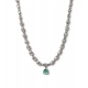 Generic Women's Brass Silver Plated Necklace set (Turquoise) Generic Women's Brass Silver Plated Necklace set (Turquoise)