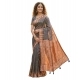 Generic Women's Linen Cotton Printed Saree With Unstitched Blouse 5.5Mtr (Grey) Generic Women's Linen Cotton Printed Saree With Unstitched Blouse 5.5Mtr (Grey)