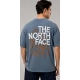 Generic Men's Cotton Blend Printed Oversized Round Neck Half Sleeve T-Shirt (Blue) Generic Men's Cotton Blend Printed Oversized Round Neck Half Sleeve T-Shirt (Blue)