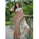 Generic Women's Linen Floral Embroidered Saree With Unstitched Blouse 5.5Mtr (Brown) Generic Women's Linen Floral Embroidered Saree With Unstitched Blouse 5.5Mtr (Brown)