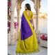 Generic Women's Silk Blend Printed Saree With Unstitched Blouse 5.5Mtr (Purple-Green) Generic Women's Silk Blend Printed Saree With Unstitched Blouse 5.5Mtr (Purple-Green)