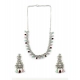 Generic Women's Brass Silver Plated Necklace set (Multicolor) Generic Women's Brass Silver Plated Necklace set (Multicolor)