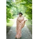 Generic Women's Faux_Banarasi Lining Pattern Saree With Unstitched Blouse 5.5Mtr (Peach) Generic Women's Faux_Banarasi Lining Pattern Saree With Unstitched Blouse 5.5Mtr (Peach)