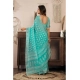 Generic Women's Linen Cotton Printed Ready To Wear Saree With Unstitched Blouse 5.5 Mtr (Sea_Green)