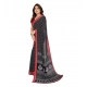 Generic Women's Georgette Printed Saree With Unstitched Blouse 5.5Mtr (Black) Generic Women's Georgette Printed Saree With Unstitched Blouse 5.5Mtr (Black)