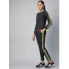 Generic Women's Cotton Solid Long Sleeves Tracksuit (Dark Grey - Green)